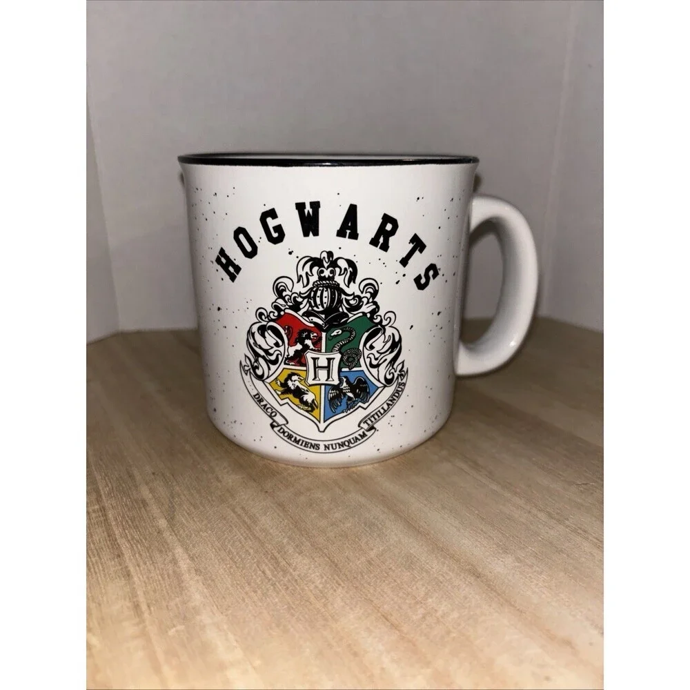 Hogwarts Crests Coffee Mug Cup 20 oz Oversize Ceramic Harry Potter Silver buffal